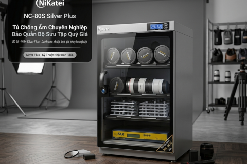 Review Nikatei NC-80S Silver Plus: Tủ Chống Ẩm 80L Đỉnh Cao